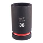 SHOCKWAVE&trade; IMPACT DUTY TRIECIENIZTURĪGAS UZGRIEŽŅU MUCIŅAS, 36 MM 1" IMPACT SOCKET DEEP - 1PC, 4932480429 MILWAUKEE