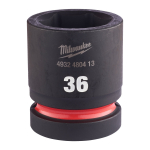 SHOCKWAVE&trade; IMPACT DUTY TRIECIENIZTURĪGAS UZGRIEŽŅU MUCIŅAS, 36 MM 1" IMPACT SOCKET STD - 1PC, 4932480413 MILWAUKEE