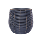 Puķupods WICKER D45x40cm, melns/brūns 38072 Allit