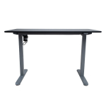 Rakstāmgalds ERGO LIGHT ar 1 motoru 120x60cm, sudrabaini pelēka/melna K187062