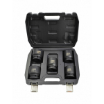 3/4" HEX IMPACT SOCKET SET, 6 gab., CrMo tērauds, melnā oksīda apdare, AW38850BL, AWTOOLS