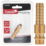 Misiņa vīrie&scaron;u spraudnis ar savienojumu 9mm, Tvardy, T00262, izturīgs un korozijai noturīgs