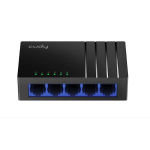 NetSwitch 5-Port Gigabit Slēdzis IGMP Snooping QoS Ciklu Novēr&scaron;ana Plastmasas Korpuss Melns Cudy GS105D