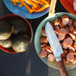 RAKAU 6" CHEEF nuga, GSI OUTDOORS, 0090497462566, 152mm roostevaba teras, 176g, taaskasutatud puidust laminaat