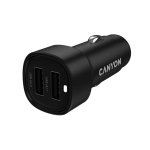 Autolaadija 24 W v&otilde;imsuse ja kahe USB A v&auml;ljundiga OnDrive 24 2&times;USB-A Must CNE-CCABR2AA CANYON