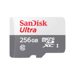 M&auml;lukaart Ultra microSDXC SDSQUNR-256G-GN3MN 256 GB UHS-I Class 10 kuni 100 MB/s koos SD adapteriga (ei kuulu komplekti) SanDisk