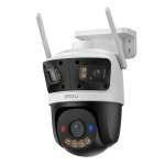Imou IPC-S7UP-11M0WED Cruiser Triple 11 MP v&auml;litingimuste Wi-Fi 6 IP-kaamera kolmega objektiiviga (2&times;3 MP fikseeritud + 5 MP PT), 2880&times;1620/2304&times;1296, pan/tilt 0-355&deg;/0-90&deg;, v&auml;rviline &ouml;&ouml;n&auml;gemine kuni 30 m, kahepoolne heli, AI tuvastus (inimene/s&otilde;iduk ...