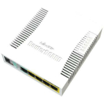 Mikrotik CSS106-1G-4P-1S hallatav l&uuml;liti, 5 Gigabit Ethernet porti, 1 SFP, PoE, DC-in 8-30 V, 6 W