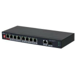 Dahua PFS3110-8ET1GT1GF-96 l&uuml;liti, 8 RJ-45 Gigabit porti, 8 PoE porti, 96 W, 5.6 Gbit/s, metallkorpus