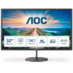 Aoc LCD monitor Q32V4 31.5" 2560 x 1440 2K Ultra HD IPS, 75Hz, 4 ms, VESA, 2 k&otilde;larit, must