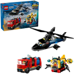 Lego LEGO CITY 60462 Helikopter, p&auml;&auml;steteenus auto ja allveelaev, 874 elementi, 3 figuuri