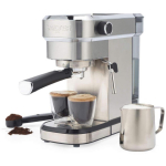 Salter Espresso masin EK6139VDE, 1350 W, 20 baari, 1.1 l, piima vahustaja, kohvi m&otilde;&otilde;telusikas, &uuml;hilduv jahvatatud kohviga