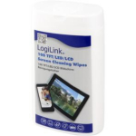 Logilink Puhastuslapid RP0010, 100 tk, alkoholivabad, biolagunevad, perforatsiooniga