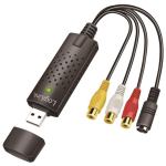 Logilink USB 2.0 A/V grabber VG0030A, 3x RCA, Mini-DIN 5/F, kuni 480 Mbit/s, NTSC: 720x480 30 Hz, PAL: 720x576 25 Hz