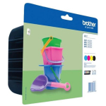 Brother LC221VALBP, Tindi kassett, 4 kassett, kuni 260 lehte, must, ts&uuml;aan, magenta, kollane
