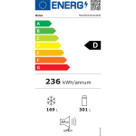 Midea MDRM632FGD46W k&uuml;lmik, 470L, 301L/169L, 37dB, D-klass, No Frost, veep&ouml;&ouml;rdur, Wi-Fi, roostevaba teras