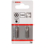 Bosch 2608522015 Kruvikeeraja otsikute komplekt, T40H, 25mm, 1/4", 2 tk, teras