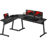 Huzaro HERO 6.0 HZ-Hero 6.0 Black, nurgalaud, L-kuju, 1470x1120x740mm, terasraam, s&uuml;sinikukate, reguleeritavad jalad