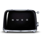 Smeg TSF01BLEU r&ouml;ster, 950W, 2 pilu, 36mm, 6 taset, sulatamine, soojendus, sai, teras, must