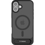 Torras Pstand X00FX1935, iPhone 16 Plus, must, magnetiline, alus, juhtmevaba laadimine, p&otilde;rutuskindel