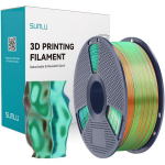 Sunlu PLA+ Silk TC O Blu G, 1.23 g/cm&sup3;, 164 &deg;C, 50 MPa, 78 MPa, 11%, 57 &deg;C, 54 &deg;C, kolmev&auml;rviline niit