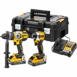T&ouml;&ouml;riistakomplekt COMBO 18V DCK2052H2T (DCD999+DCF850) 2x5,0Ah POWERSTACK TSTAK, DCK2052H2T-QW DEWALT