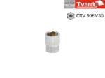 Se&scaron;stūra uzgalis 1/4" - 9 mm, hromēts vanādija tērauds, T00140-09, TVARDY