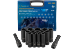 Padrunv&otilde;tmete komplekt ILOforce IF-4167-5MPB, 16 osa, 1/2", CrMo teras, s&uuml;gavad 6-kantpead