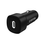 Autolaadija 30 W PD kiirlaadimise ja USB C v&auml;ljundiga OnDrive 30 PD USB-C Must CNE-CCABR2C CANYON