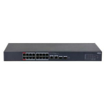 Dahua CS4218-16ET-135 hallatav l&uuml;liti, 18 RJ-45 porti, 16 PoE, 135 W PoE eelarve, 7.2 Gbit/s, 32 VLANi, metallkorpus