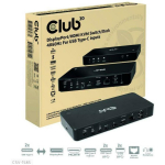 Club3D dokkimisjaam CSV-1585, 1x HDMI, 1x RJ45, 3x USB-C, 3x USB 3.2, 1x DisplayPort, 1x k&otilde;rvaklappide pesa, 120W toiteadapter
