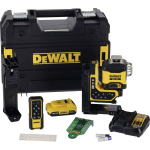 DeWALT Taseme laser DCLE34035D1-QW, 3 laserit, 360&deg;, Roheline, 70-100 m, IP54, XR 18V 2Ah aku