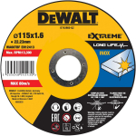 Dewalt 115mm x 1.6mm x 22.23mm Siduriga abrasiivne INOX l&otilde;ikeketas DT43905-QZ, teras, 1 tk, OSA akrediteeritud