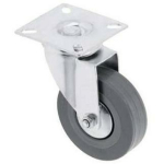 Gtv M&ouml;&ouml;bli ratas 1275609, 75mm, 104mm, 55kg, teras, kumm, 360&deg; p&ouml;&ouml;rlemine, lame paigaldusplaat