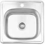 Ab K&ouml;&ouml;givalamu 9133798, 480x480mm, 0.8mm, roostevaba teras, sifoon, standardne sisseehitatud valamu