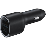 Samsung Auto telefoni laadija EP-L4020NBEGEU, 40W, USB-C, USB-A, must, 12V, 25W, 15W, ABS plast
