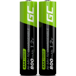 Green Cell GR08 akumulator, 2 tk, 800 mAh, 1.2 V, NiMH, -20 - 60 &deg;C