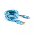 Sbox USB kaabel, USB-TYPEC-15BL, 150 cm, sinine, USB-C, laadimiskaabel, &uuml;hilduv k&otilde;igi USB-C seadmetega