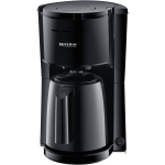 Severin Kohvimasin 9306, 1000W, 8 tassi, must, termokann, tilgakork, automaatne v&auml;ljal&uuml;litus