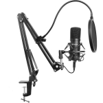 Sandberg Streamer USB mikrofon 126-07, 30-16000 Hz, -27 dB, 24 bit, 96 kHz, USB t&uuml;&uuml;p B, 2,5 m, 7 tk.