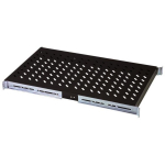 Digitus Rack riiul DN-19 TRAY-2-1000SW, 48.3cm, 72cm, 5cm, must, reguleeritav s&uuml;gavus, teras
