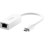 D-Link USB-C 2.5G Ethernet adapter DUB-E250, 2500 Mbit/s, 2.5GBase-T x 1, USB-C, valge, kaasaskantav disain