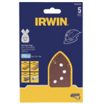 Irwin Liivapaber kolmnurksetele lihvimismasinatele IW8083404, 130mm, 90mm, 240, 12 auku, alumiiniumoksiid, metalli lihvimiseks