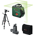 Bosch PLL360-15G Premium komplekt 0603663K02, 30m, &plusmn;0,4mm/m, 120&deg;, IP54, roheline laser, USB-C laadimine