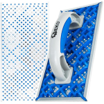 Geko G31061 vahtpol&uuml;st&uuml;rool riiv, 265x128mm, metallist perforeeritud t&ouml;&ouml;pind, ergonoomiline k&auml;epide, EPS-plaatidele