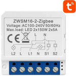 Avatto ZWSM16-W2 nutikas l&uuml;liti, 100-240V, 5-10A, ZigBee 3.0, seinasisene, nutikas juhtimine