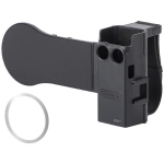 Sunnylife MJ991 2-in-1 silikoonist k&auml;epael ja magnetiline telefonihoidik OP3, 82g, 159x57x81mm, must, Osmo Pocket 3
