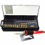 Elektriline jootekolb / p&uuml;rograaf puidu ja naha p&otilde;letamiseks 22 otsikut komplektis G20050 GEKO