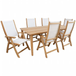 Aiam&ouml;&ouml;bli komplekt MALDIVE laud; 6 kokkupandavat tooli; K136041 KODU4YOU