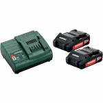 Aku 18V, 2x2Ah + laadija SC 30; 685161000 METABO